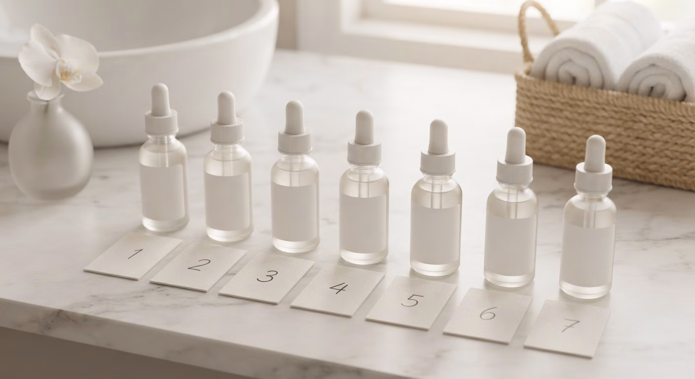 The Ordinary skincare routine order - layered serum application